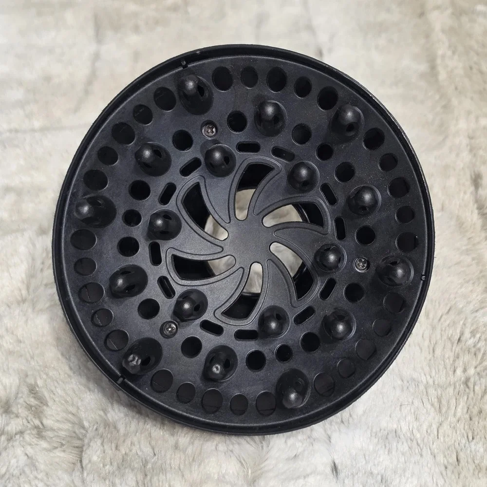 Universal Hair Dryer Attachments Diffuser & Concentrator Nozzle Black 5cm Inlet